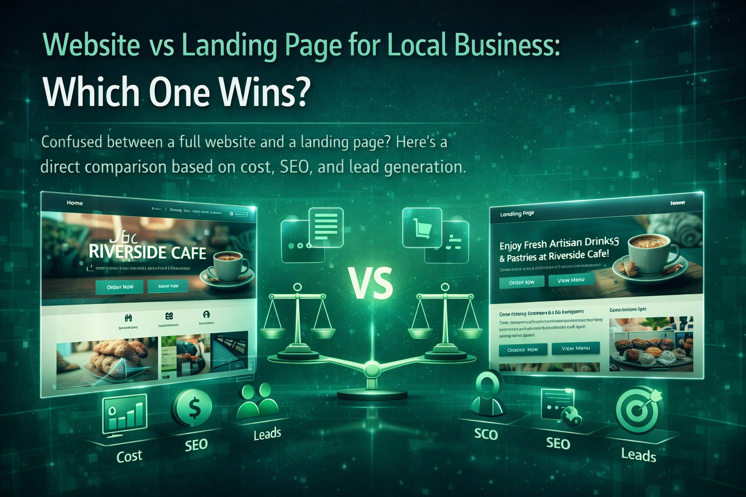 Website vs Landing Page for Local Business